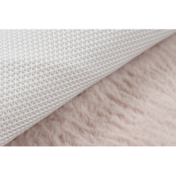 Dywan SHAPE 3148 Gwiazda Shaggy - brudny róż pluszowy, antypoślizgowy, do prania 80x80cm