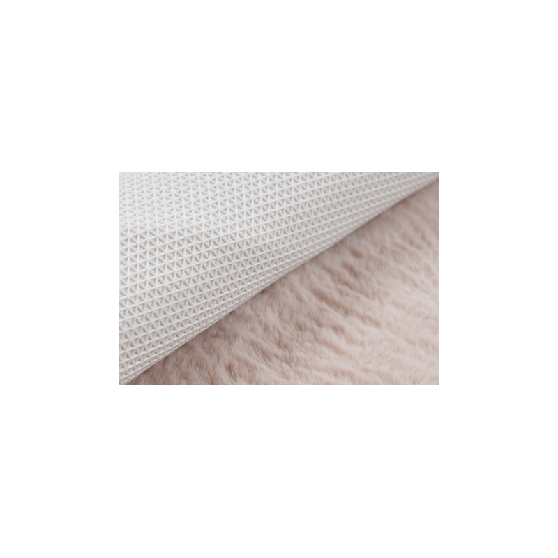 Dywan SHAPE 3148 Gwiazda Shaggy - brudny róż pluszowy, antypoślizgowy, do prania 80x80cm