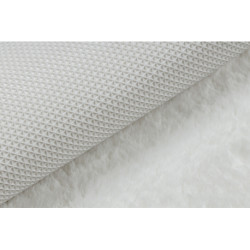 Dywan SHAPE 3148 Gwiazda Shaggy - kość słoniowa pluszowy, antypoślizgowy, do prania 80x80cm