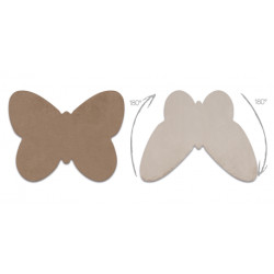 Dywan SHAPE 3150 Motyl Shaggy - camel, beż pluszowy, antypoślizgowy, do prania 80x80cm