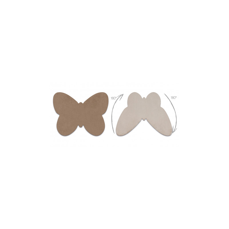 Dywan SHAPE 3150 Motyl Shaggy - camel, beż pluszowy, antypoślizgowy, do prania 80x80cm Dywan SHAPE 3150 Motyl Shaggy - camel, beż pluszowy, antypoślizgowy, do prania 80x80cm