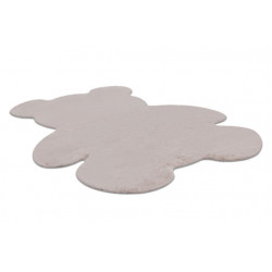 Dywan SHAPE 3146 Miś Shaggy - brudny róż pluszowy, antypoślizgowy, do prania 80x96cm