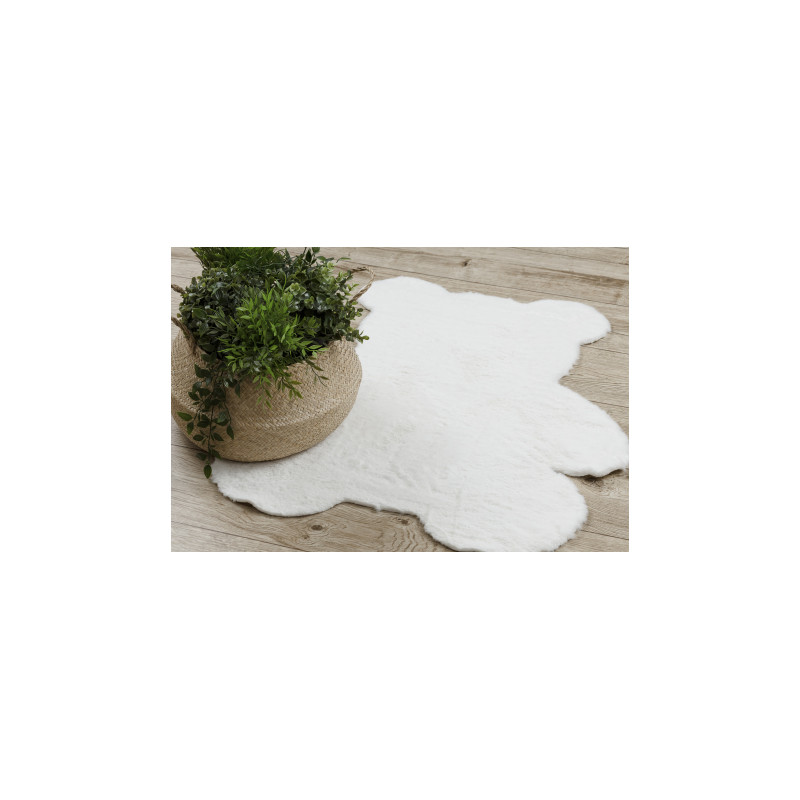 Dywan SHAPE 3146 Miś Shaggy - kość słoniowa pluszowy, antypoślizgowy, do prania 80x96cm Dywan SHAPE 3146 Miś Shaggy - kość słoniowa pluszowy, antypoślizgowy, do prania 80x96cm