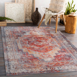 Dywan do prania ANDRE 1684 Ramka, vintage antypoślizgowy - czerwony 160x220cm Dywan do prania ANDRE 1684 Ramka, vintage antypoślizgowy - czerwony 160x220cm