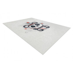 Dywan do prania BAMBINO 1129 Panda dla dzieci, antypoślizgowy - krem 140x190cm