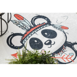 Dywan do prania BAMBINO 1129 Panda dla dzieci, antypoślizgowy - krem 140x190cm Dywan do prania BAMBINO 1129 Panda dla dzieci, antypoślizgowy - krem 140x190cm