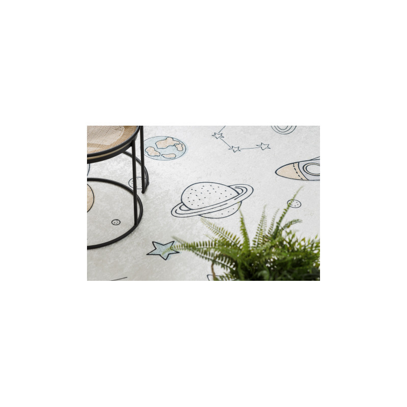Dywan do prania BAMBINO 1278 Kosmos, rakieta dla dzieci, antypoślizgowy - krem 140x190cm Dywan do prania BAMBINO 1278 Kosmos, rakieta dla dzieci, antypoślizgowy - krem 140x190cm