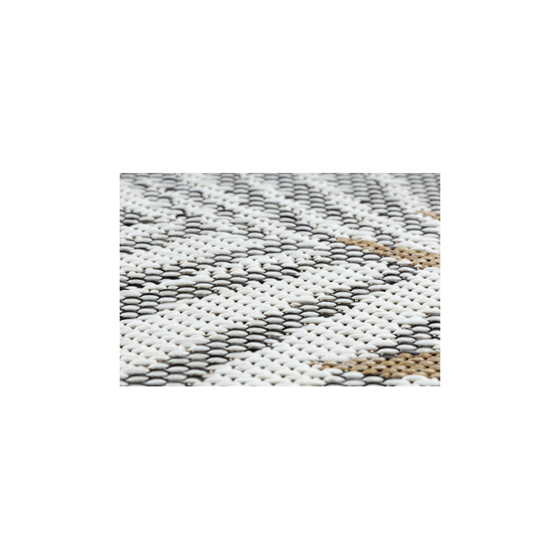 Dywan, chodnik SZNURKOWY SIZAL COOPER Liście 22258 ecru / czarny 70x250cm