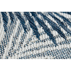 Dywan, chodnik SZNURKOWY SIZAL COOPER Liście 22258 ecru / granat 60x300cm