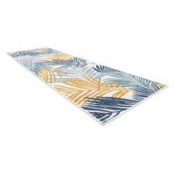 Dywan, chodnik SZNURKOWY SIZAL COOPER Liście 22258 ecru / granat 70x200cm