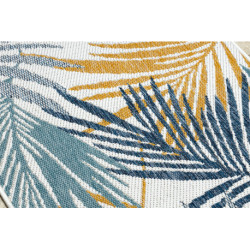 Dywan, chodnik SZNURKOWY SIZAL COOPER Liście 22258 ecru / granat 70x250cm