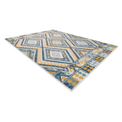 Dywan SZNURKOWY SIZAL COOPER Romby, Aztecki, Etno 22224 ecru / granat 200x290cm