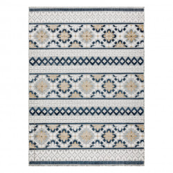 Dywan Strukturalny BOTANIC 65252 Boho płasko tkany, na balkon, taras - szary 117x170cm