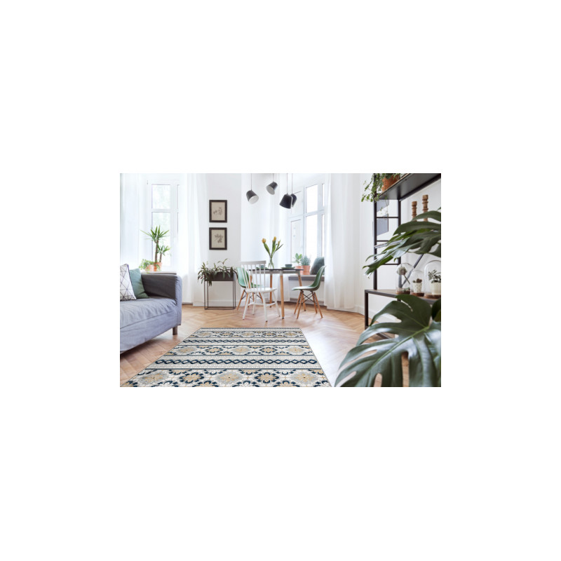 Dywan Strukturalny BOTANIC 65252 Boho płasko tkany, na balkon, taras - szary 117x170cm Dywan Strukturalny BOTANIC 65252 Boho płasko tkany, na balkon, taras - szary 117x170cm
