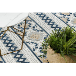 Dywan Strukturalny BOTANIC 65252 Boho płasko tkany, na balkon, taras - szary 117x170cm Dywan Strukturalny BOTANIC 65252 Boho płasko tkany, na balkon, taras - szary 117x170cm