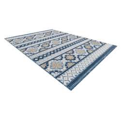 Dywan Strukturalny BOTANIC 65252 Boho płasko tkany, na balkon, taras - granat 117x170cm Dywan Strukturalny BOTANIC 65252 Boho płasko tkany, na balkon, taras - granat 117x170cm