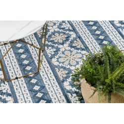 Dywan Strukturalny BOTANIC 65252 Boho płasko tkany, na balkon, taras - granat 117x170cm Dywan Strukturalny BOTANIC 65252 Boho płasko tkany, na balkon, taras - granat 117x170cm