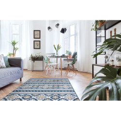 Dywan Strukturalny BOTANIC 65252 Boho płasko tkany, na balkon, taras - granat 157x220cm Dywan Strukturalny BOTANIC 65252 Boho płasko tkany, na balkon, taras - granat 157x220cm