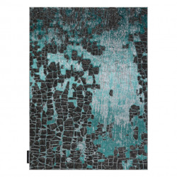 Dywan DE LUXE nowoczesny 2079 Vintage przecierany - Strukturalny zielony / antracyt 120x170cm