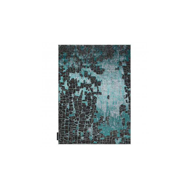 Dywan DE LUXE nowoczesny 2079 Vintage przecierany - Strukturalny zielony / antracyt 120x170cm