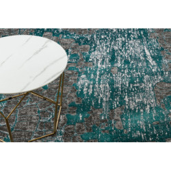 Dywan DE LUXE nowoczesny 2079 Vintage przecierany - Strukturalny zielony / antracyt 120x170cm