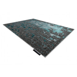Dywan DE LUXE nowoczesny 2079 Vintage przecierany - Strukturalny zielony / antracyt 140x190cm Dywan DE LUXE nowoczesny 2079 Vintage przecierany - Strukturalny zielony / antracyt 140x190cm