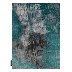 Dywan DE LUXE nowoczesny 570 Vintage przecierany - Strukturalny zielony / antracyt 180x270cm