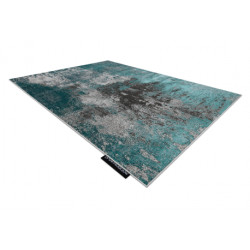 Dywan DE LUXE nowoczesny 570 Vintage przecierany - Strukturalny zielony / antracyt 180x270cm