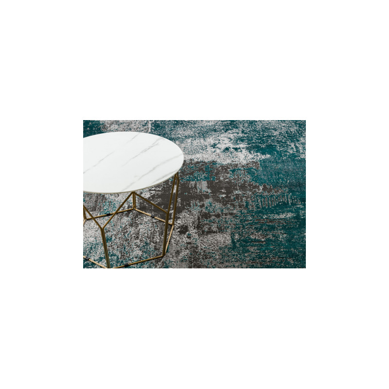 Dywan DE LUXE nowoczesny 570 Vintage przecierany - Strukturalny zielony / antracyt 200x290cm Dywan DE LUXE nowoczesny 570 Vintage przecierany - Strukturalny zielony / antracyt 200x290cm