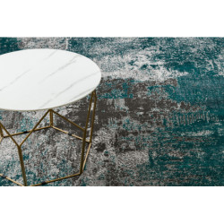 Dywan DE LUXE nowoczesny 570 Vintage przecierany - Strukturalny zielony / antracyt 240x330cm