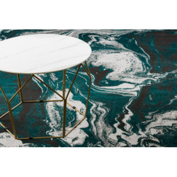 Dywan DE LUXE nowoczesny 622 Abstrakcja - Strukturalny zielony / antracyt 140x190cm Dywan DE LUXE nowoczesny 622 Abstrakcja - Strukturalny zielony / antracyt 140x190cm