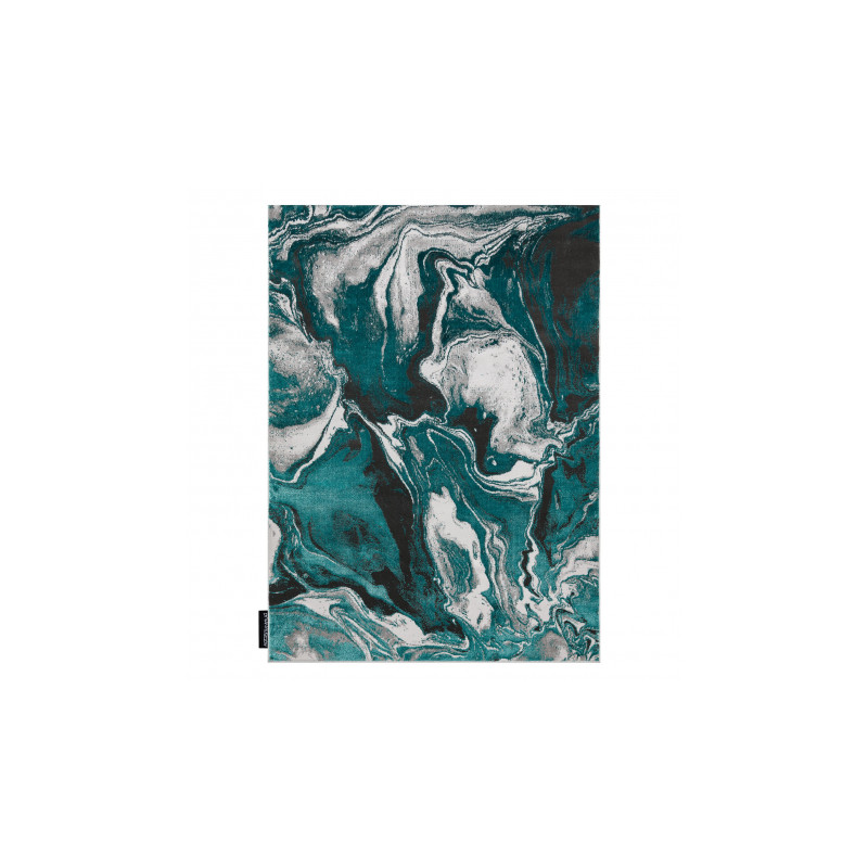 Dywan DE LUXE nowoczesny 622 Abstrakcja - Strukturalny zielony / antracyt 160x220cm Dywan DE LUXE nowoczesny 622 Abstrakcja - Strukturalny zielony / antracyt 160x220cm