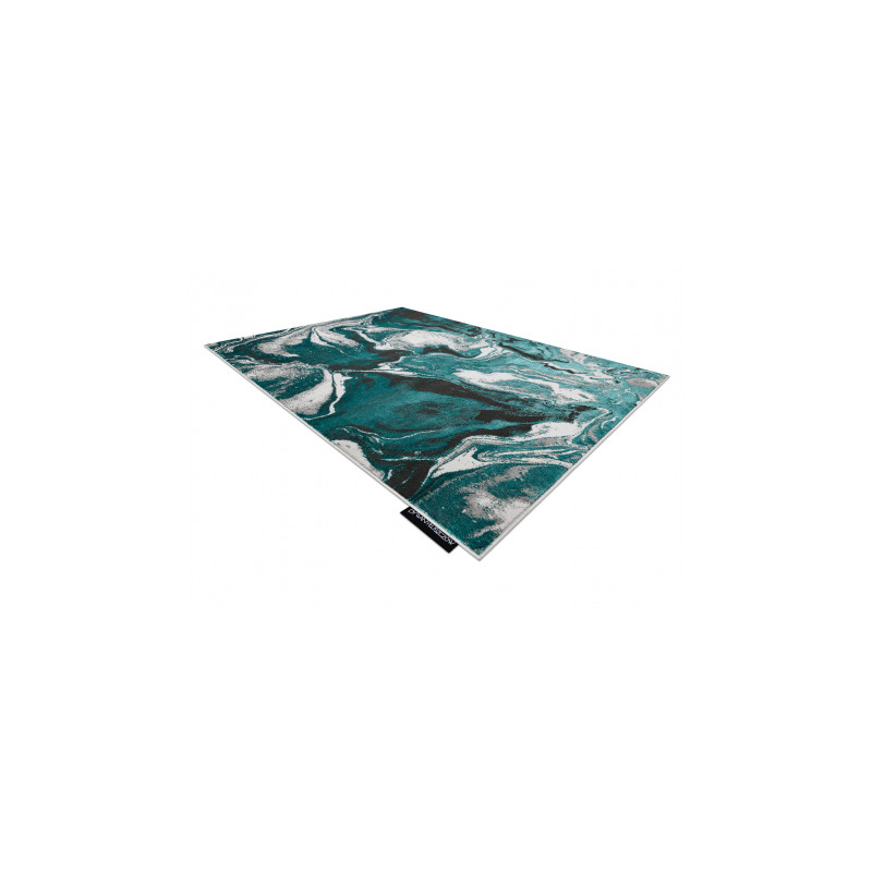 Dywan DE LUXE nowoczesny 622 Abstrakcja - Strukturalny zielony / antracyt 160x220cm Dywan DE LUXE nowoczesny 622 Abstrakcja - Strukturalny zielony / antracyt 160x220cm