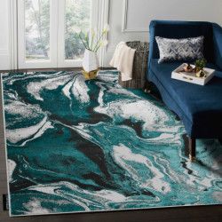 Dywan DE LUXE nowoczesny 622 Abstrakcja - Strukturalny zielony / antracyt 240x330cm Dywan DE LUXE nowoczesny 622 Abstrakcja - Strukturalny zielony / antracyt 240x330cm
