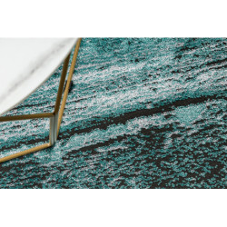 Dywan DE LUXE nowoczesny 634 Ramka vintage przecierany - Strukturalny zielony / antracyt 180x270cm