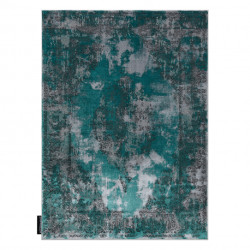 Dywan DE LUXE nowoczesny 6754 Abstrakcja - Strukturalny zielony / szary 120x170cm