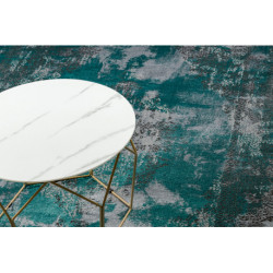 Dywan DE LUXE nowoczesny 6754 Abstrakcja - Strukturalny zielony / szary 120x170cm