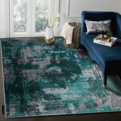 Dywan DE LUXE nowoczesny 6827 Abstrakcja, vintage - Strukturalny zielony / szary 120x170cm Dywan DE LUXE nowoczesny 6827 Abstrakcja, vintage - Strukturalny zielony / szary 120x170cm