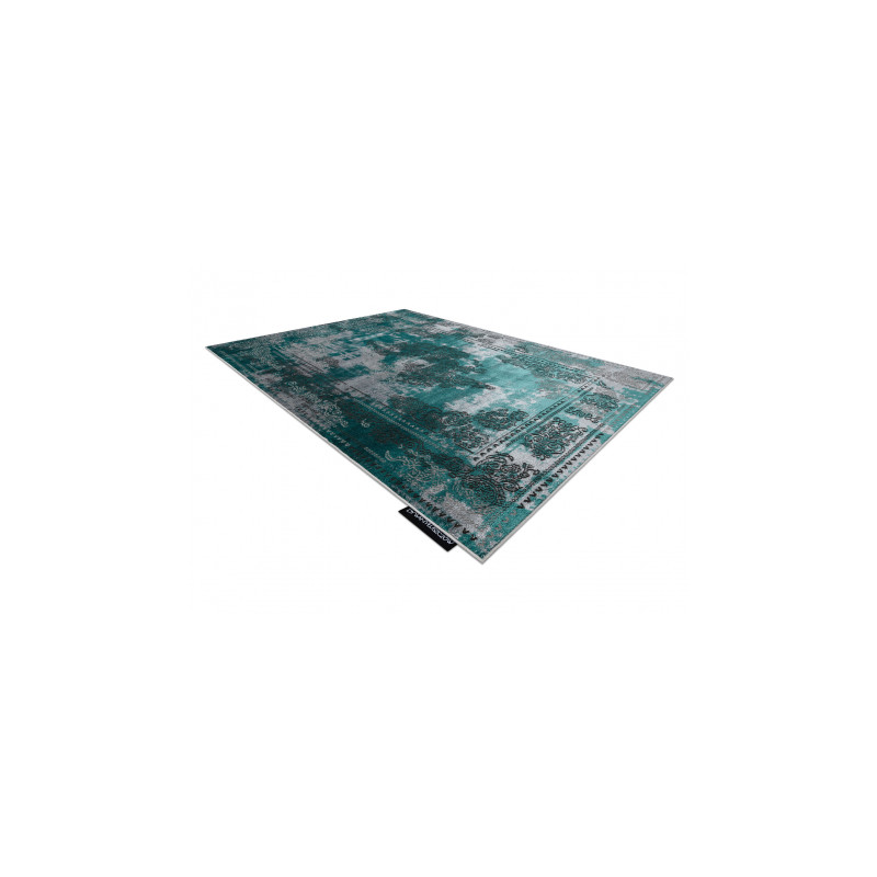 Dywan DE LUXE nowoczesny 6827 Abstrakcja, vintage - Strukturalny zielony / szary 140x190cm Dywan DE LUXE nowoczesny 6827 Abstrakcja, vintage - Strukturalny zielony / szary 140x190cm