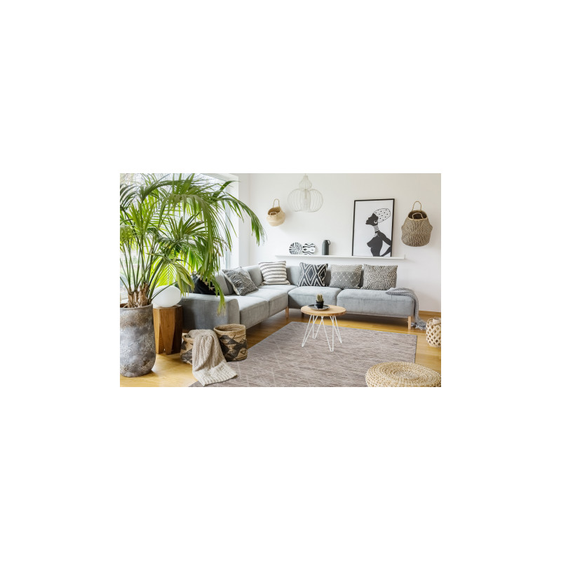 Dywan SZNURKOWY SIZAL płaskotkany PATIO 3077 Boho - naturalny, beż 78x150cm