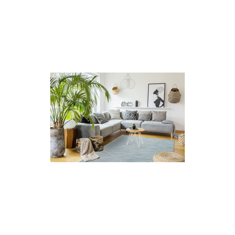 Dywan SZNURKOWY SIZAL płaskotkany PATIO 3075 Romby - morski niebieski 117x170cm Dywan SZNURKOWY SIZAL płaskotkany PATIO 3075 Romby - morski niebieski 117x170cm