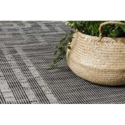 Dywan SZNURKOWY SIZAL płaskotkany PATIO 3071 Grecki ramka - czarny 175x270cm Dywan SZNURKOWY SIZAL płaskotkany PATIO 3071 Grecki ramka - czarny 175x270cm