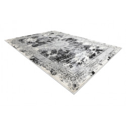 Dywan VINCI 1407 nowoczesny Rozeta vintage przecierany - Strukturalny kość słoniowa / szary 80x150cm