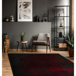 Dywan VINCI 1524 nowoczesny Ornament vintage przecierany - Strukturalny czerwony 140x190cm Dywan VINCI 1524 nowoczesny Ornament vintage przecierany - Strukturalny czerwony 140x190cm