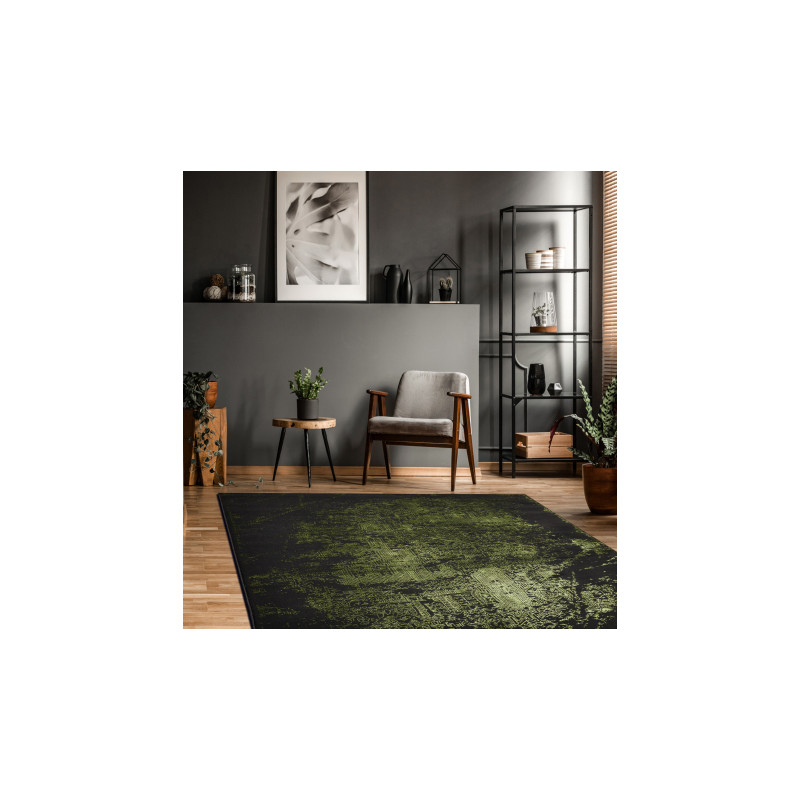 Dywan VINCI 1524 nowoczesny Ornament vintage przecierany - Strukturalny zielony 120x170cm Dywan VINCI 1524 nowoczesny Ornament vintage przecierany - Strukturalny zielony 120x170cm