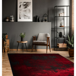 Dywan VINCI 1516 nowoczesny Rozeta vintage przecierany - Strukturalny czerwony 120x170cm