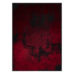 Dywan VINCI 1516 nowoczesny Rozeta vintage przecierany - Strukturalny czerwony 180x270cm