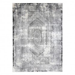 Dywan VINCI 1417 nowoczesny Geometryczny vintage przecierany - Strukturalny kość słoniowa / antracyt 120x170cm