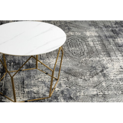 Dywan VINCI 1417 nowoczesny Geometryczny vintage przecierany - Strukturalny kość słoniowa / antracyt 120x170cm