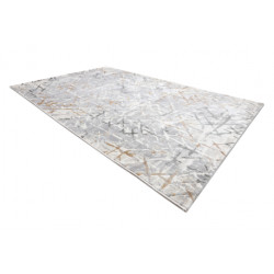 Dywan AKRYL ELITRA 9964 Kratka przecierany szary / żółty 240x350cm
